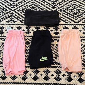 Nike Black Shorts with Neon Green Logo